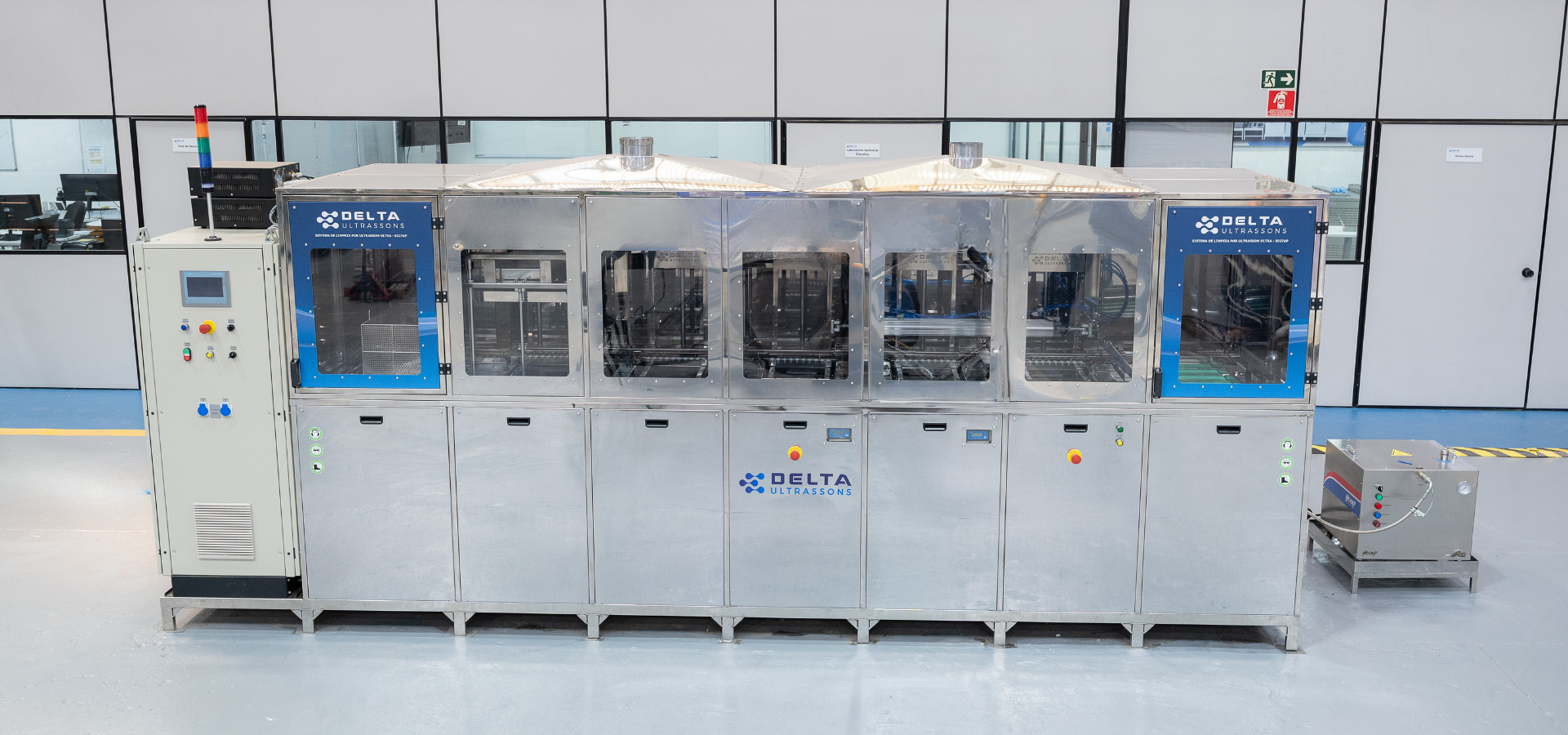 Equipamento industrial em operação